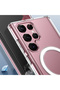Galaxy S23 Ultra Case Thick Silicone Magsafe Camera Raised Transparent - 4