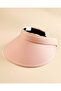 Women Pink Plain Visor Cap