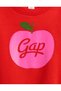 Gap Baby Girl Apple Printed Crew Neck Sweatshirt 0-6 Years Red - 2