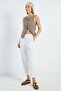 Elastic Waist Pocket Gabardine Trousers - 3