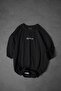 Men's Black Gaze Reveals Velvet Patch Oversize Tshirt - 5