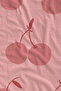 Powder Pink Minimal Cherry Patterned 70X150 Beach Towel - Digital Printed Fade-Resistant Bath Towel - 2