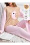 Patterned Women's Welsoft Plush Cotton Pajama Set