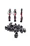 Assassin Beaded Keychain Red Knitted - 3