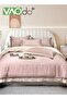 4PCS Silk Comforter Set AB Side Exquisite Embroidery Bedding Set King Size Warm in Winter and Cool i - 2