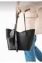 Women's Stylish Daily Shoulder Bag with Scarf Detail and Puppy Decoration - 2