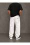 Men's Black Baggy Loose Fit Denim Trousers Jeans Anthracite, White - 3