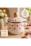Heart-Shaped Enamel Mini Pot |   Cute Sauce Bowl & Presentation Pot with Lid |   Decorative Kitchen Product 12 cm