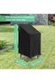 Garden chair covers, waterproof - 2-pack furniture and weatherproof outdoor 210D Oxford cloth Patio folding Black 75 x 120 cm - 3