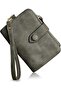 Women's mini wallet army green PU holder.