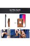 Men's ultra-slim RFID wallet brown pop-up card holder minimalist. - 5