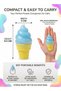 Squishy Toy 8.5cm Colorful Softy Ice Cream Fidget Toy for Kids & Adults – Realistic Softy Cone Stress Relief Toy | Malt Extract Sensory Squish Pack for Anxiety Control | Office Desk Accessory N - 3