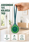 Charm Analog Watch with Strap for Keychain and Backpack Green