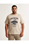 Large Size Crew Neck Printed Men's T-Shirt - 5