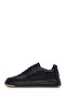 Men's Black Lace-Up Leather Sneaker Wm790003Dv - 3