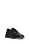 Men's Black Lace-Up Leather Sneaker Wm790003Dv - 7