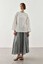 Basic Cotton T-Shirt with Piping White - 3