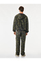 Cotton Camouflage Patterned Comfortable Fit Hooded Zippered Denim Jacket - 4