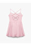 Back Detailed Slim Fit Sleeveless Thin Strap Sports Dress - 2