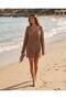 Women's V-Neck Openwork Knitwear Beach Dress and Tunic - 2