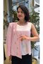 Women's Linen Jacket Pink Blazer Jacket |   Sequined Detailed Long Sleeve Stylish Jacket Double-Breasted Jacket - 5