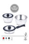 Click Cookware Set Black |   18/10 Stainless Steel |   Removable Handle |   18 Cm-22 Cm-22 cm | - 4