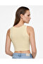 Women's crew neck flat tank top with chest support - 6