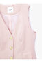 Regular Fit Metal Button Accessories V-Neck Pleated Detailed Sleeveless Vest - 8