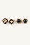 Women's Knot and Round Detailed 2-Piece Earrings I4276Axns