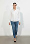 Women's Classic Collar Basic White Shirt - 3