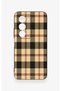 Redmi 15 5g Compatible Cream Plaid Pattern Silicone Case - 2