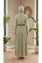 Women's Voile Fabric Crinkled Long Lined Crush Skirt - 2