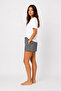 Women's Plaid Patterned Elastic Waist Shorts – Comfortable Fit, with Pockets - 3