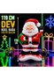 119 cm Giant Santa Claus Foil Balloon Santa Claus Year's Balloon Giant Santa Claus Balloon Christmas Tree Decorations - 3