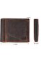 Fend Genuine Leather Men's Wallet with RFID Protection Brown - 4