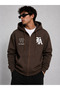 Unisex La Slogan Printed Zipper Sweatshirt - 2