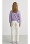 Girl's Knitted Buttoned Knitwear Cardigan Lilac Color 6/14 Years - 3