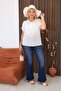 Plus Size Cotton Lace Blouse - 6