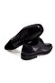 Black Color Lace-Up Genuine Leather Men's Shoes - 3