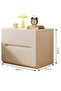 Simple Bedside Table, Modern Side Table Nightstand with 2 Drawers ,Bedside Cabinet Mini Locker Storage Stand Cabinet Rack with Drawer and Open Storage Shelf, for Bedroom Living Room Sofa(40×4 - 2