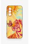 Samsung A17 Compatible Tiger of the Sun Patterned Silicone Case - 2