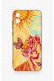 Samsung A05 Compatible Tiger of the Sun Patterned Silicone Case - 4