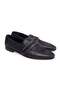 Black Color Laceless Genuine Leather Leather Sole Men's Shoes