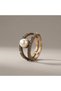 Bronze Women's Ring Authentic Copper Jewelry Margazite Worked with Pearls Adjustable Vintage - 4