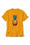 Pop Art Pineapple Print T-Shirt - Yellow - 5