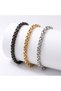 Box Cuban Steel Chain Bracelet 6mm - Black - 2