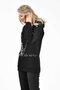 Black hooded and black sequined sweatshirt - 4