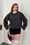 Gray Plush Short Jacket - 5