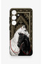 Samsung S25 Compatible Noble Lover Horses Patterned Silicone Case - 2