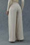 Beige Pleated Comfort Pants - 4